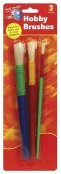 Picture of Mont marte Kids Hobby Brushes 3Pc