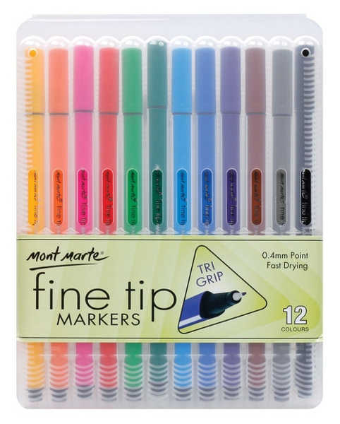Picture of Mont Marte fine Tip markers 12pk