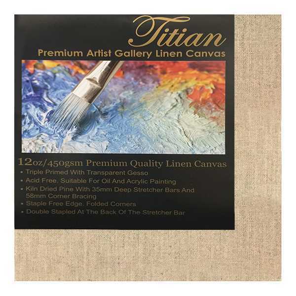 Picture of Titian Transparent Primed Linen 100X100cm