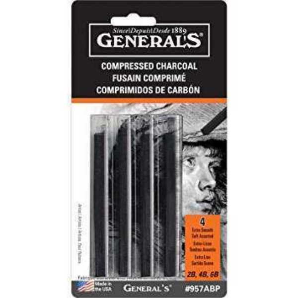 Picture of Generals Compressed Charcoal 4pk