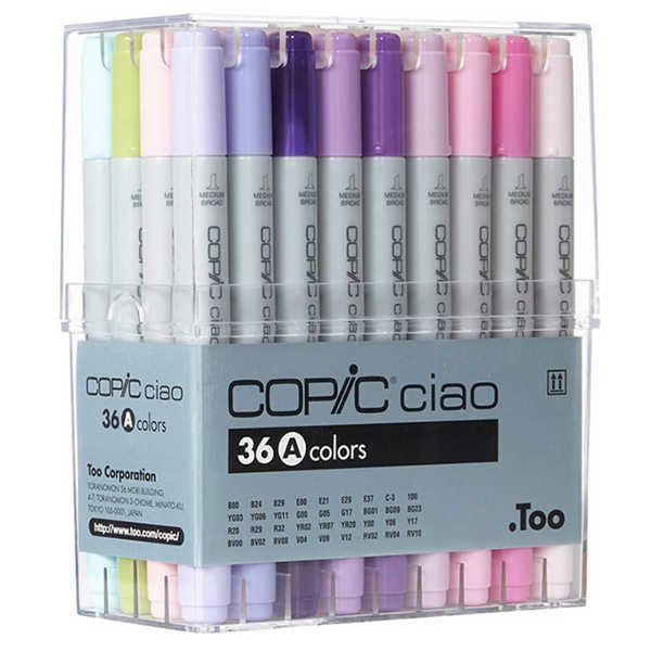 Picture of Copic Ciao Set 36A Assorted Colours