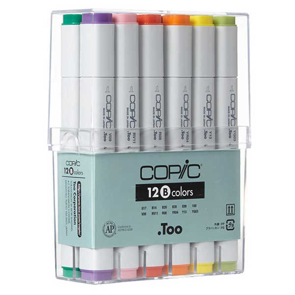 Picture of Copic Classic Set 12 Bold Colours