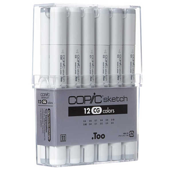 Picture of Copic Sketch Set 12 Cool Grey