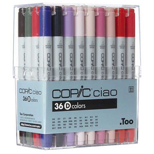 Picture of Copic Ciao Set 36D Assorted Colours