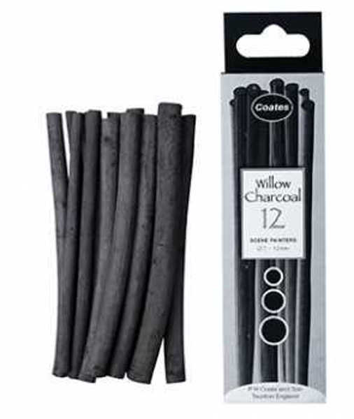 Picture of Coates Willow Charcoal Sticks Scene 12pk