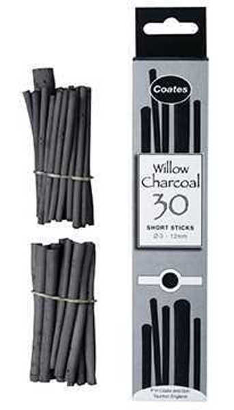 Picture of Coates Willow Charcoal Half Sticks 30pk