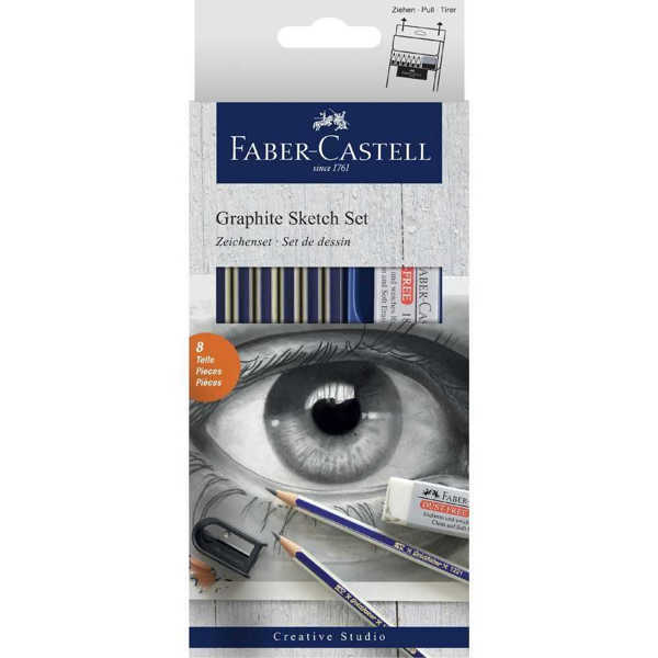Picture of Faber Castell Graphite Sketch Set 8pc