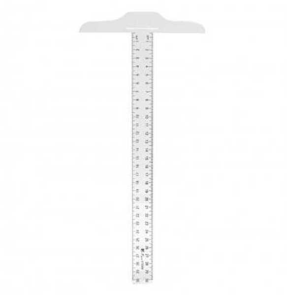 Picture of Plastic Clear Head T-Square 30cm
