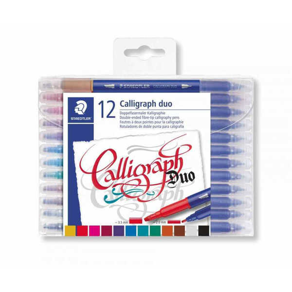 Picture of Staedtler Double Ended Calligraphy Markers 12pk