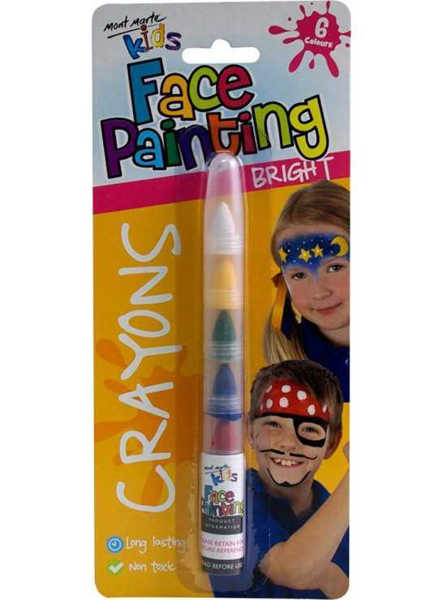 Picture of Mont Marte Kids Face Painting Crayons - Bright