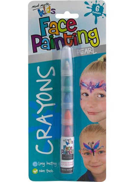 Picture of Mont Marte Kids Face Painting Crayons - Pearl