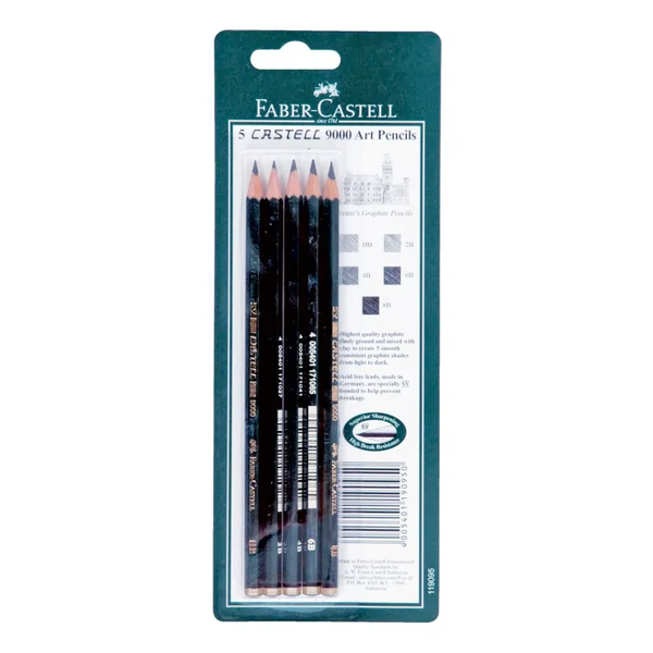 Picture of Faber Castell 9000 Art Pencils Assorted 5pk