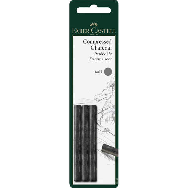 Picture of Faber Castell Pitt Compressed Charcoal Sticks Soft