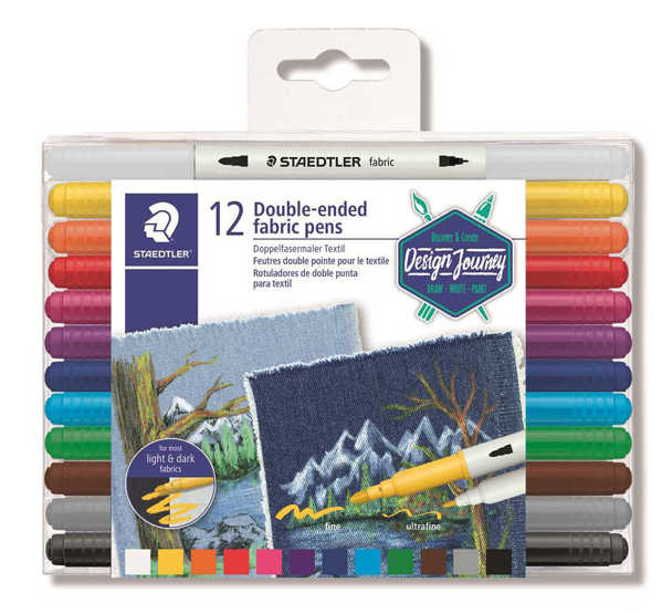 Picture of Staedtler Double Ended Fabric Markers 12pk