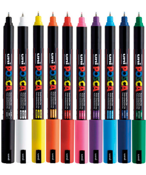 Picture of Uni Posca Paint Pen PC-1MR 12 Assorted Set
