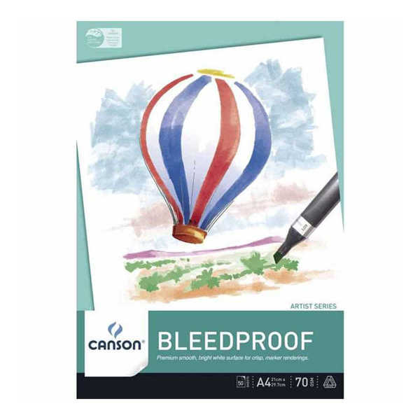 Picture of Canson Bleedproof Paper Pad 70gsm