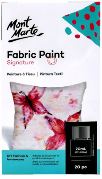 Picture of Mont Marte Signature Fabric Paints 20pc x 20ml