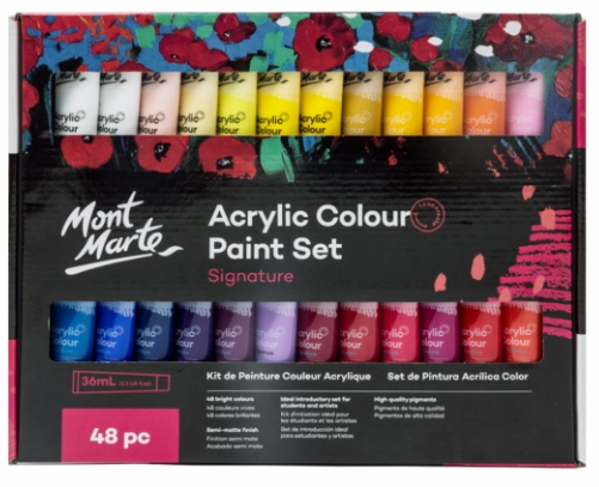 Picture of Mont Marte Studio Acrylic Paint Set 48pce
