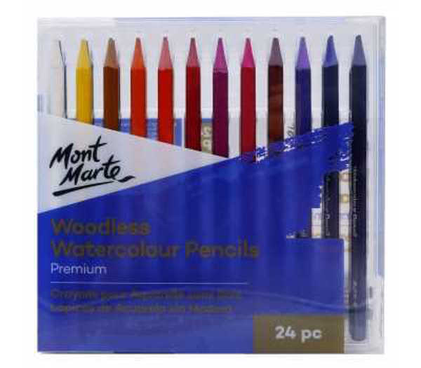 Picture of Mont Marte Woodless Watercolour Pencils 24pc