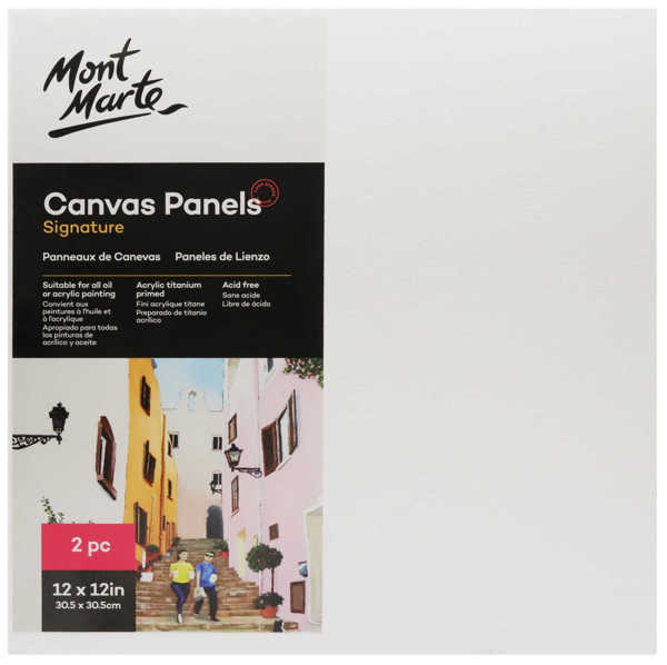 Picture of Mont Marte Canvas Panel 30.5X30.5cm 2pk