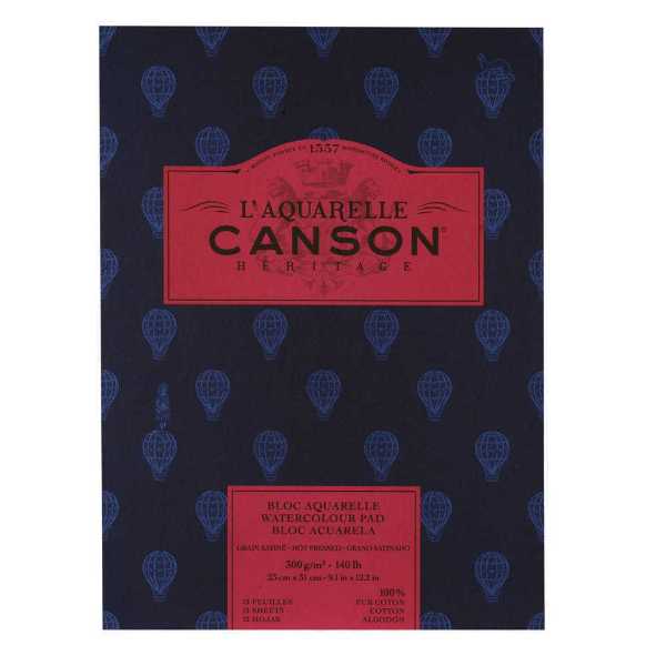 Picture of Canson Heritage Watercolour  Pad 640gsm Smooth Hot Pressed