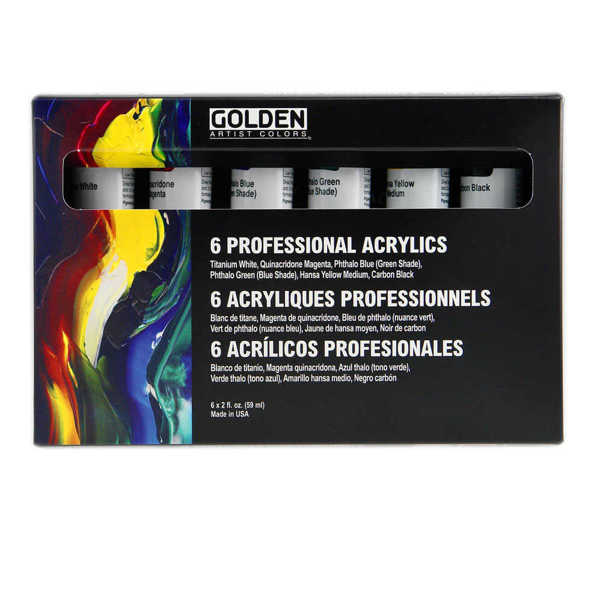 Picture of Golden Heavy Body Professional Acrylic Set