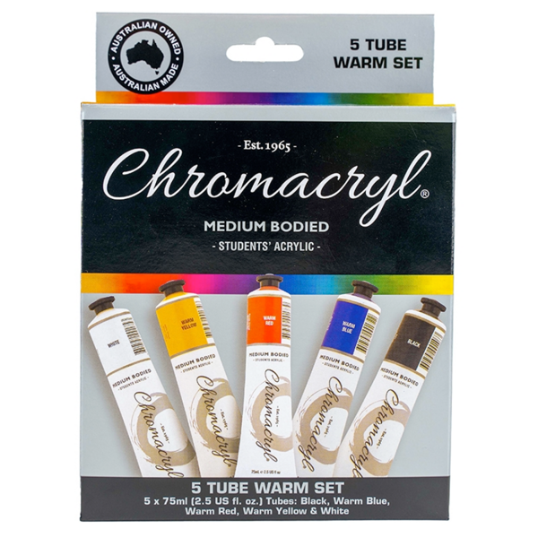Picture of Chromacryl Acrylic Mixing Set Warm Colours