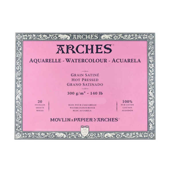 Picture of Arches Gummed Watercolour Blocks - Hot Pressed