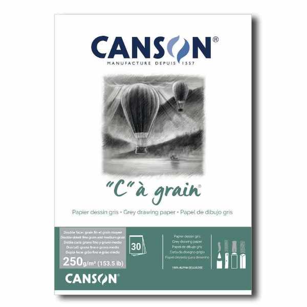 Picture of Canson "C" à Grain Drawing Grey Paper Pads