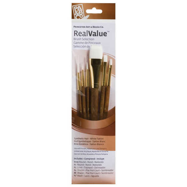Picture of Princeton Real Value Brush Set Brown 6pk