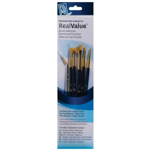 Picture of Princeton Real Value Brush Set Blue 6pk