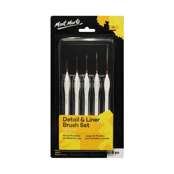 Picture of Mont Marte Detail & Liner Brush Set 5pce
