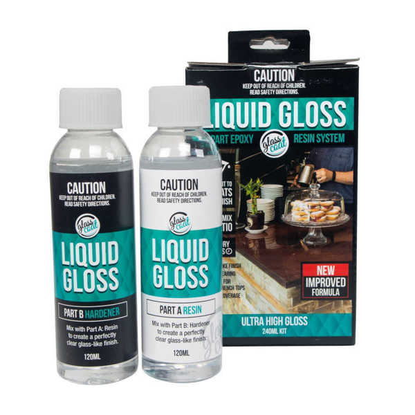 Picture of Glass Coat Liquid Gloss Epoxy Resin 240ml