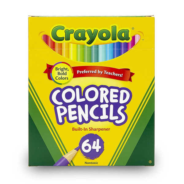 Picture of Crayola Short Coloured Pencils 64pk Box