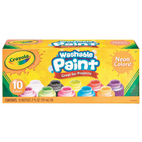 Picture of Crayola  Washable Kids Paint 10pk - Neon