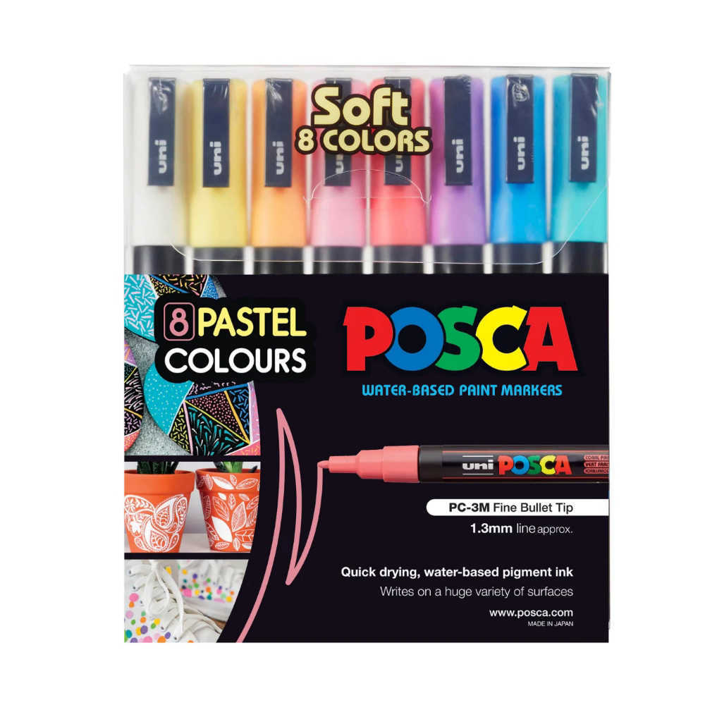 Uni POSCA JAPAN Drawing Pen Pens 15 colors thick Nib PC8K15C