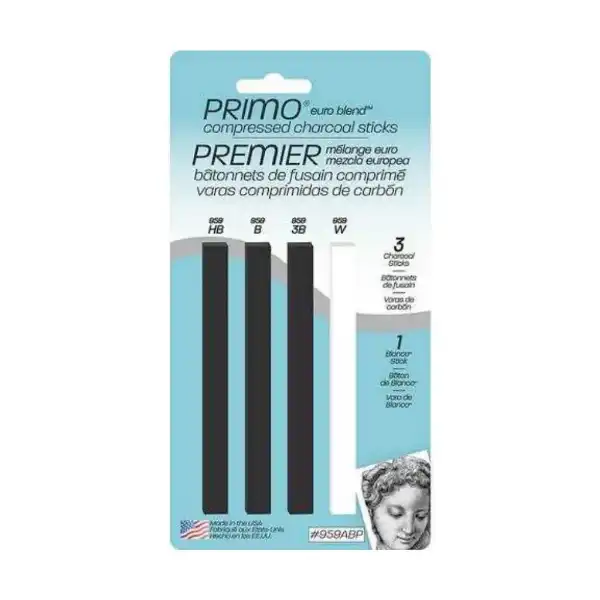 Picture of Generals Primo Compressed Charcoal 4pk Set