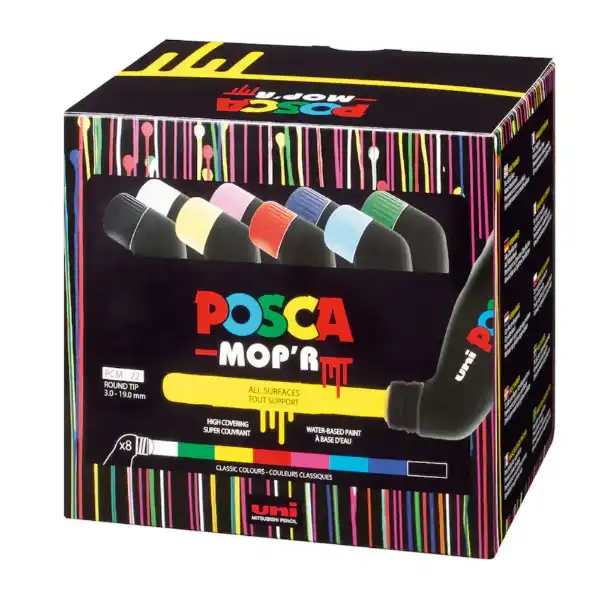 Picture of Uni Posca MOP’R PCM-22 Assorted Set 8pk