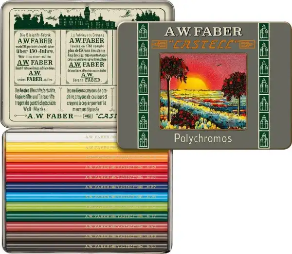 Picture of Faber Castell Polychromos Retro 12 Tin