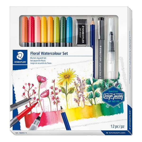 Picture of Staedtler Floral Watercolour Set