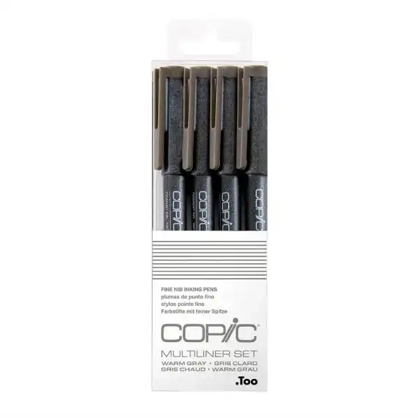 Picture of Copic Multiliner  Warm Grey 4pk