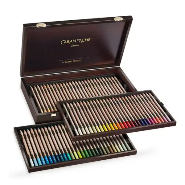 Picture of Caran d'Ache Pastel Pencil Wooden Box Set