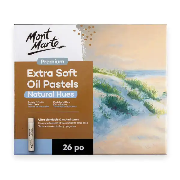 Picture of Mont Marte Extra Soft Oil Pastels Natural Hues 26pk