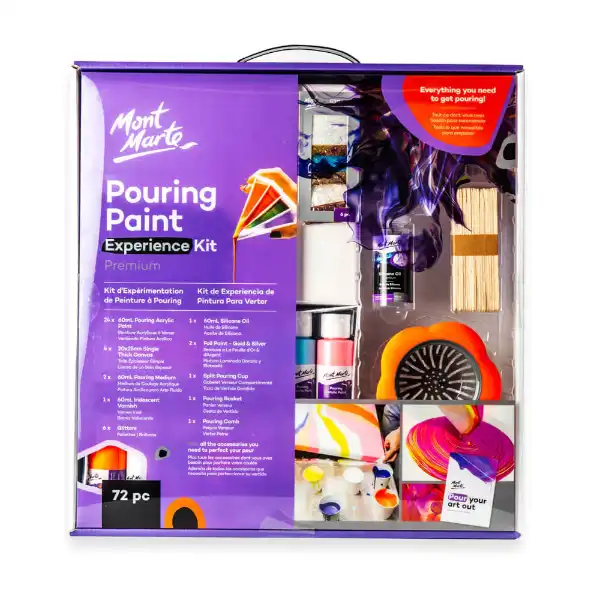 Picture of Mont Marte Pouring Paint Experience Kit 72pk