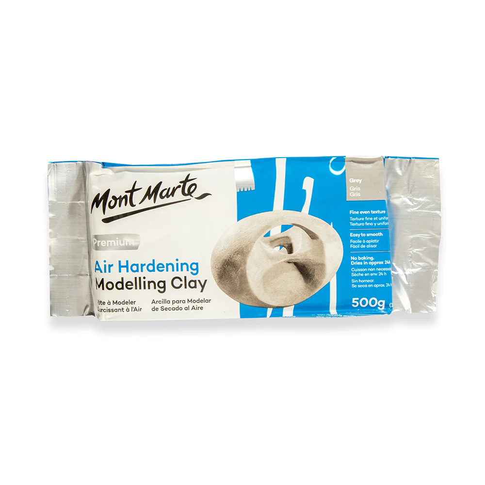 1kg Self Hardening Air Drying Modelling Sculpting Clay for Art & Craft in  Grey