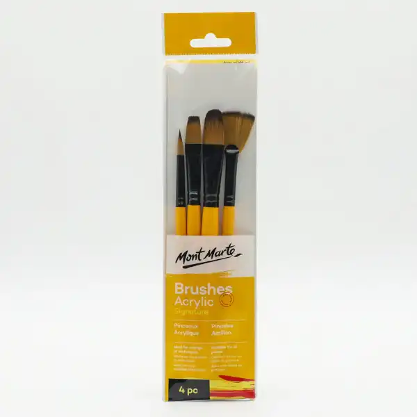 Picture of Mont Marte Gallery Series Brush Set 4Pk