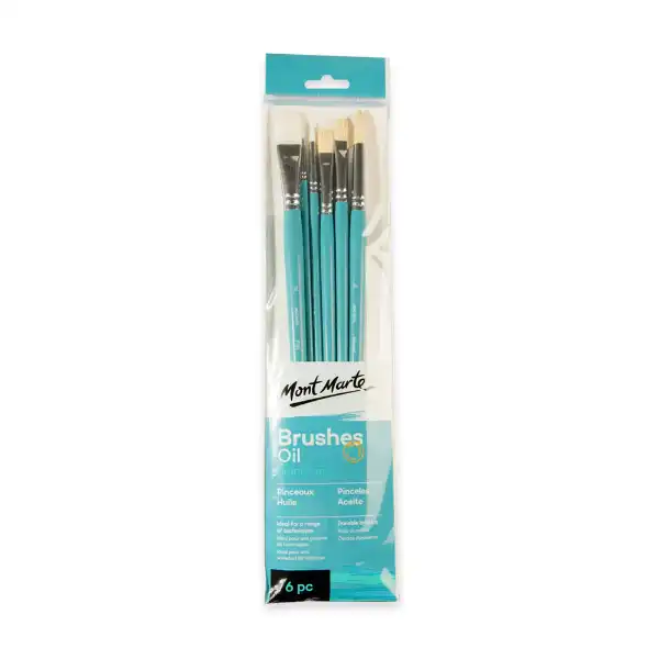 Picture of Mont Marte Gallery Brush Set Oil 6pk