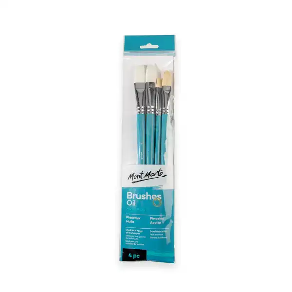 Picture of Mont Marte Gallery Brush Set Oil 4pk