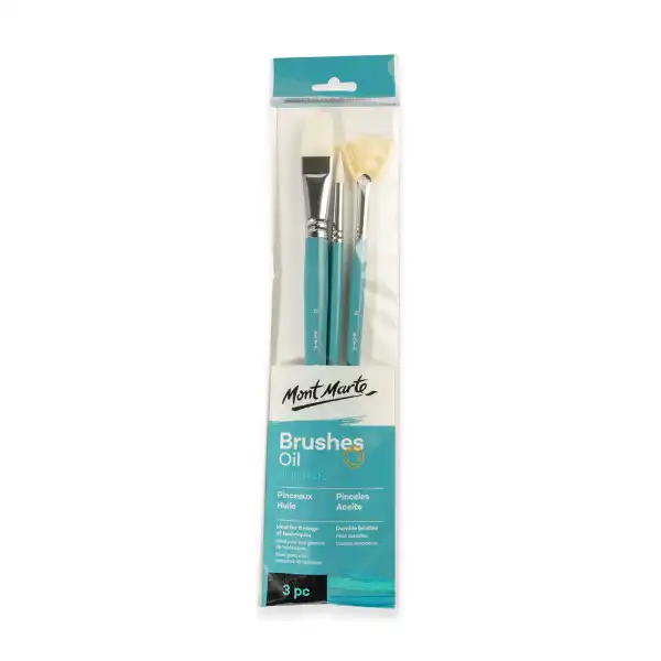 Picture of Mont Marte Gallery Brush Set Oil 3pk