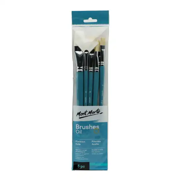 Picture of Mont Marte Gallery Brush Set Oil 5pk